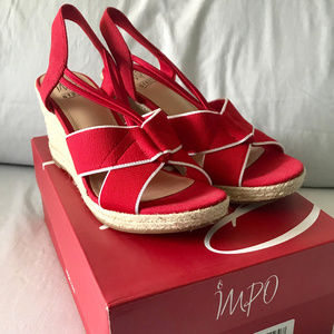 IMPO TIZA Stretch espadrille wedge